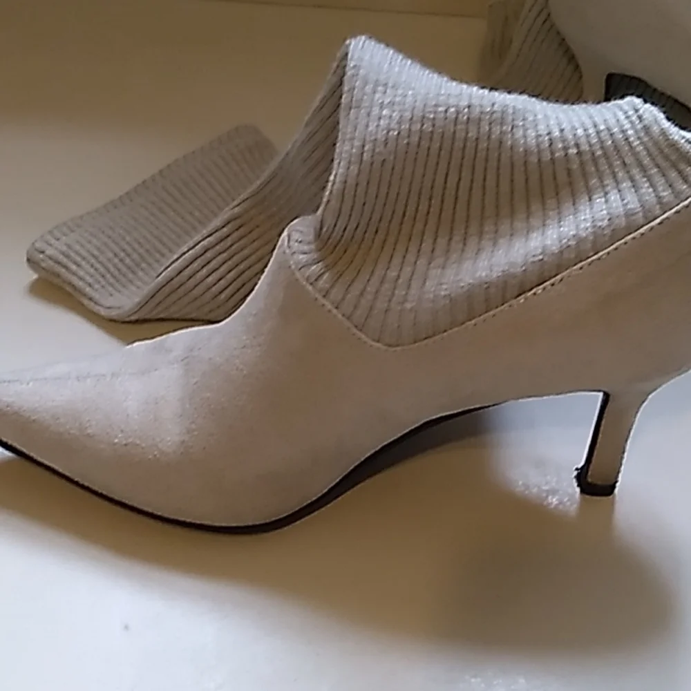 Vintage, Rampage, Fabric, Upper Balance, Beige Boots, beautiful - Picture 8 of 11